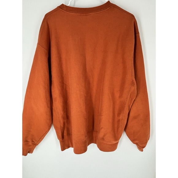 Champion Mens Y2K Texas Longhorns Reverse Weave Sweatshirt XL Distressed Orange - Picture 4 of 10
